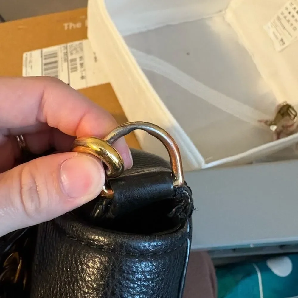 Marc Jacobs Empire City Black Leather Crossbody Bag